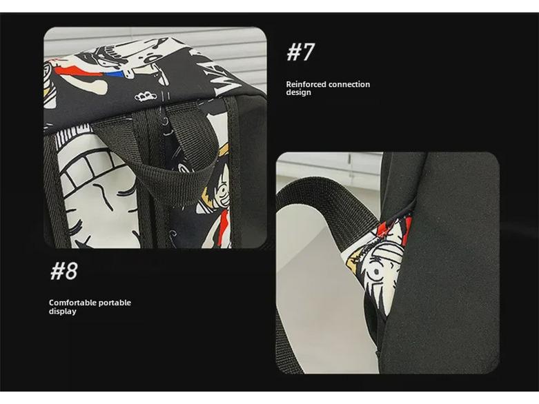 Модный цельный рюкзак с рисунком граффити для мальчиков и девочек - большая вместимость для студентов