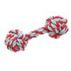 Jouet Corde À Tirer - Haltère - Polyester Résistant - 30 Cm - Rouge Et Bleu