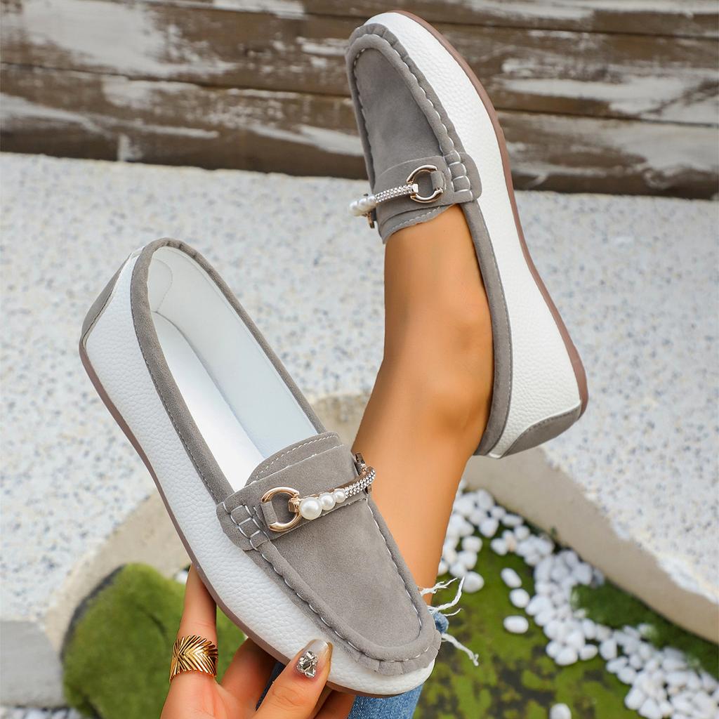 Дизайнерская женская повседневная обувь, балетки, кроссовки класса люкс, женские кожаные слипоны, лоферы большого размера, удобная женская обувь