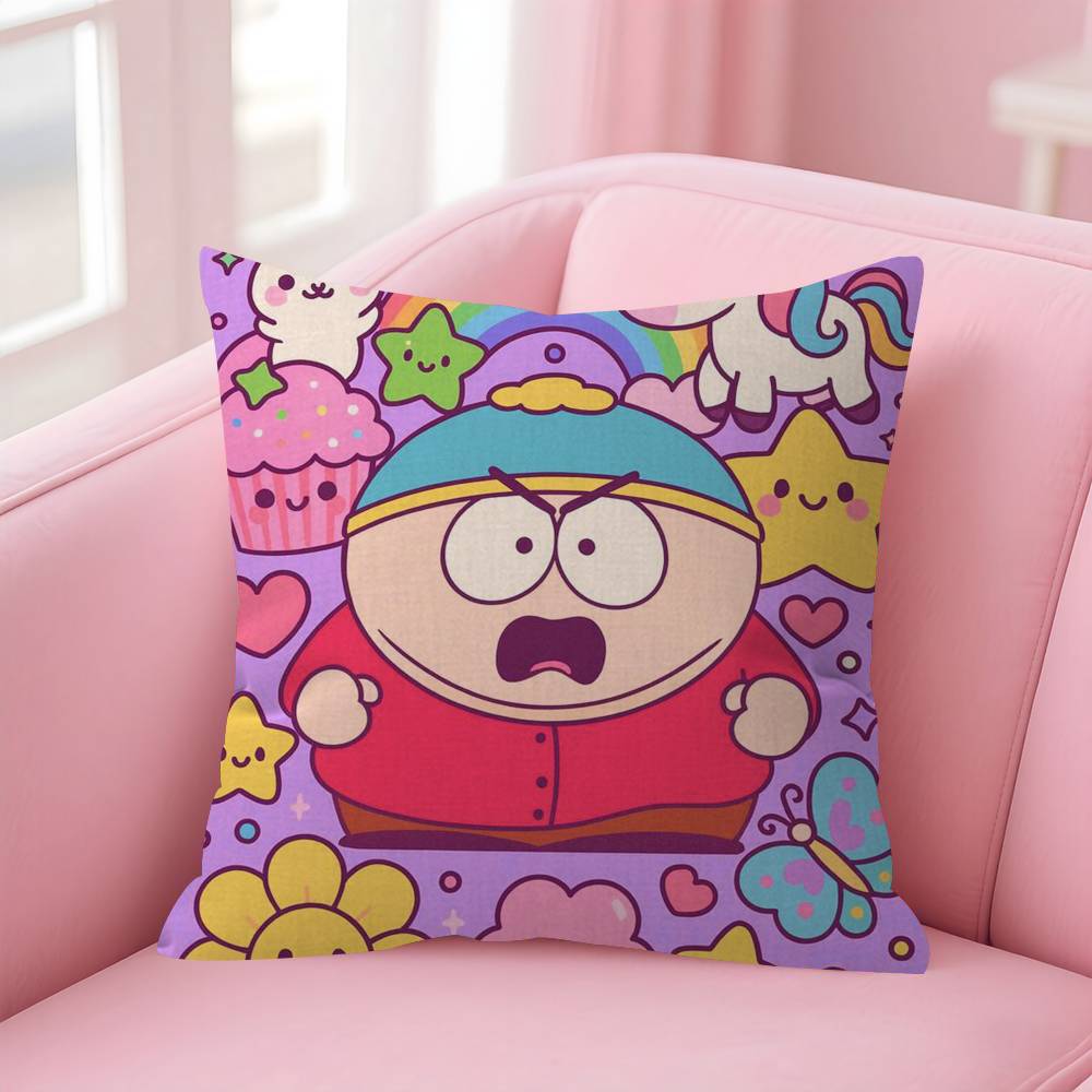 Cartoon SSouth cute PPark Cushion Cover 30x50 Polyester Sofa Cushions Decorative Throw Pillows Home Decoration Pillowcover