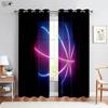 2 Pack Cool Basketball 3D Printed Curtains Suitable for Bedroom Living Room Club Decorative Curtains Home Decor