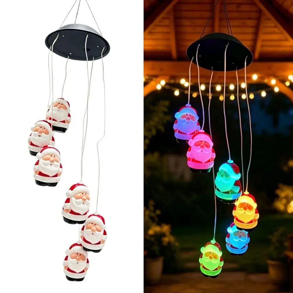 Star Colorful Wind Chime Light Oval Hanging Solar Lamp Durable Solar Decorative Lamp Terraces
