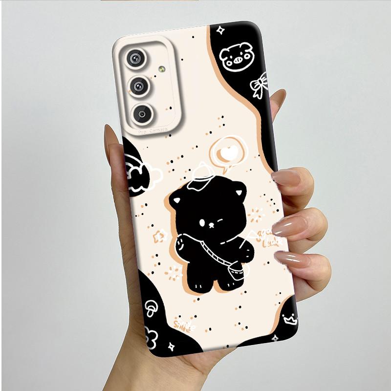 Phone Case for Samsung Galaxy M15 5G F15 5G Fashion Painted Half-wrapped Case Soft Silicon Cases E156 M156 Protection Back Cover