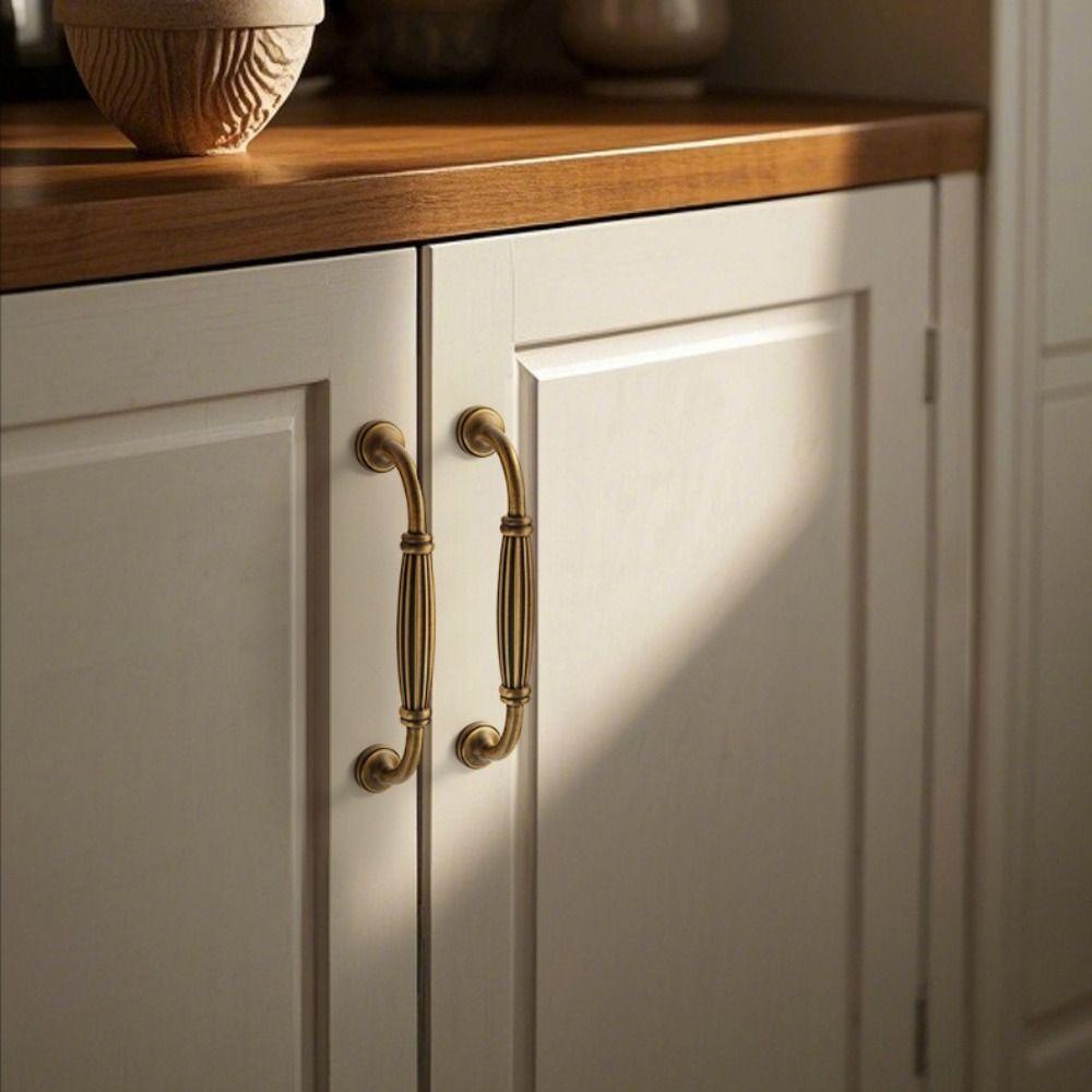 Nordic Style Cabinet Handles Retro Style Long Handles Vintage Bronze Handles Kitchen Cabinet
