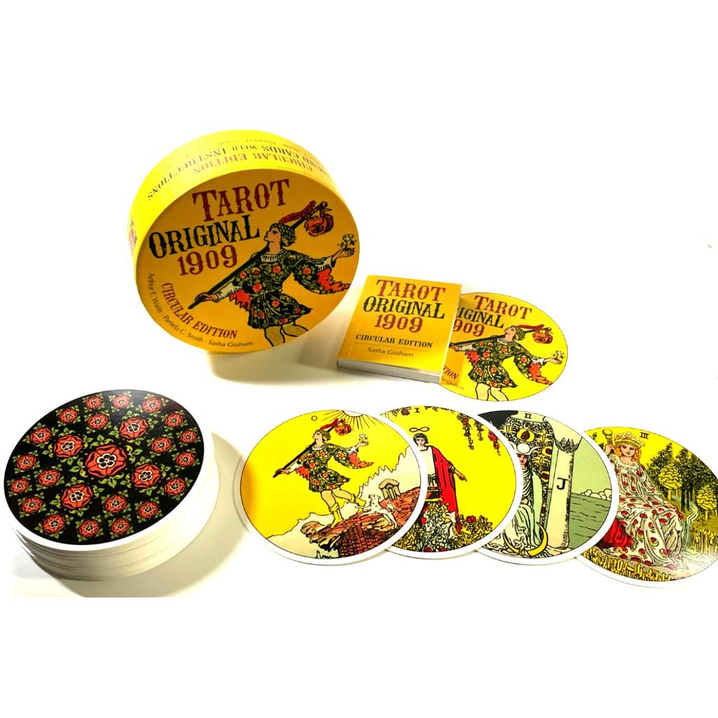 Tarot Tarot Original 1909 Circular Waite 78 Tarot with Japanese Authentic I.I.J. Cards, Edition, Edition, Cards, Reading, Round, Instructions,