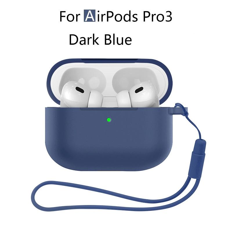 Силиконовый чехол для AirPods Pro 3 Прозрачный Мягкий ТПУ Чехол для наушников Противоударный Защитный чехол-накладка для AirPods Pro 3 Чехол для наушников