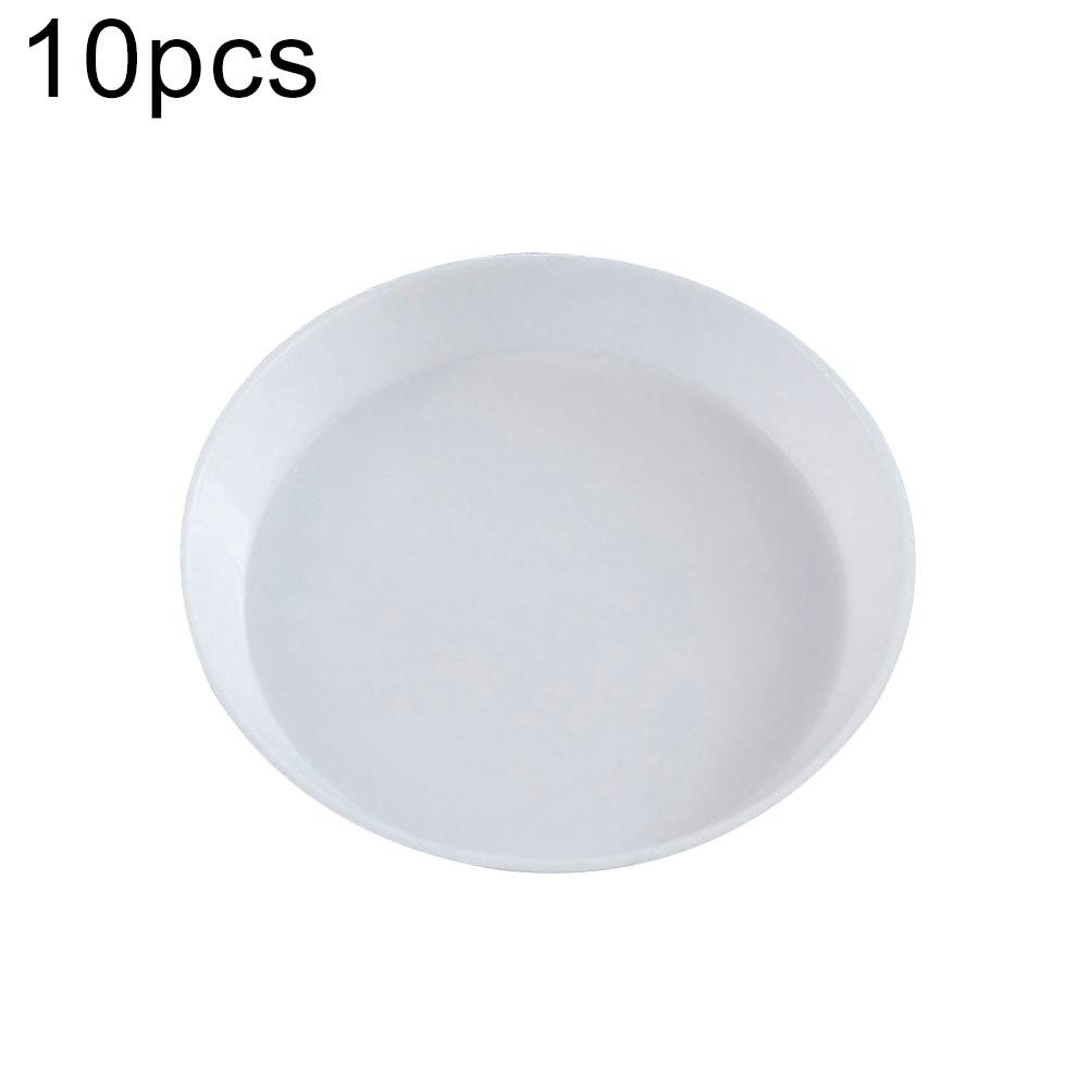 10Pcs Plastic Triangle Round Rhinestone Beads Nail Art Plate Storage Tray Holder