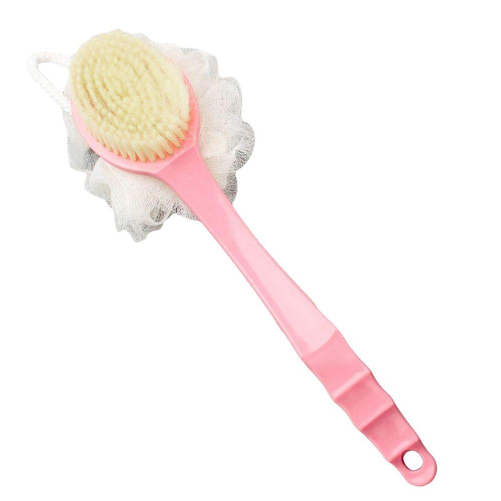 Gentle Long Handle Shower Massage Shower Brush Exfoliating Soft Bristle Bath Brush