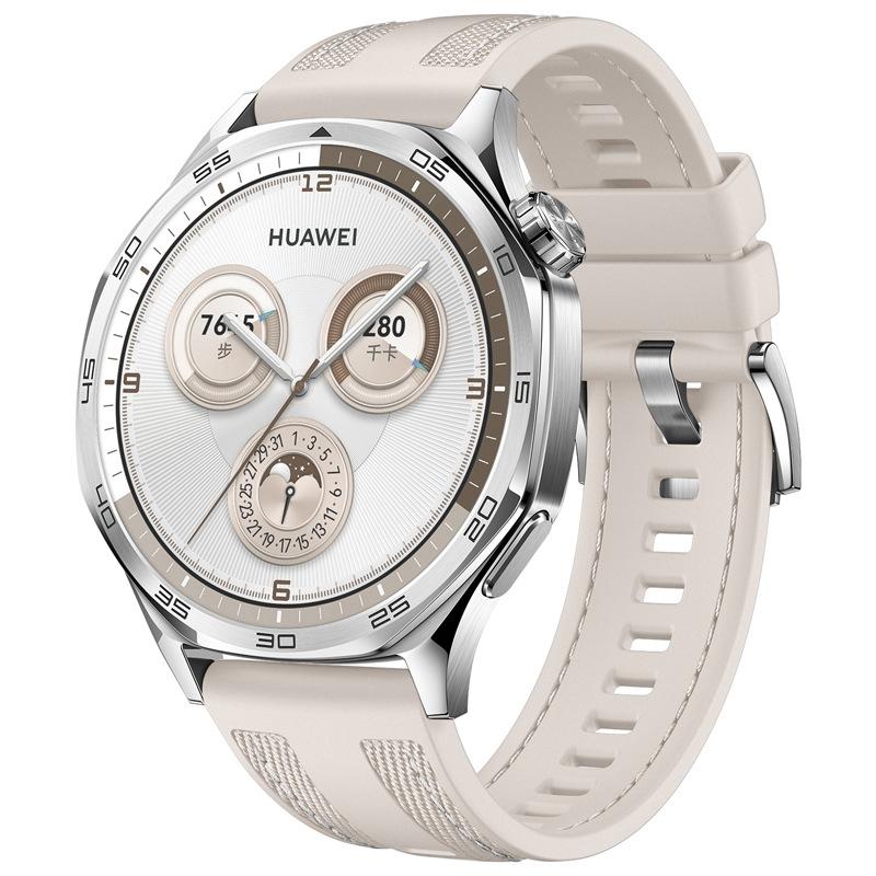 Ремешок для часов 22 мм для Huawei Watch GT5 Pro 46 мм gt4 Мягкий силиконовый нейлоновый плетеный дышащий ремешок Гипоаллергенный браслет Ремешок correa