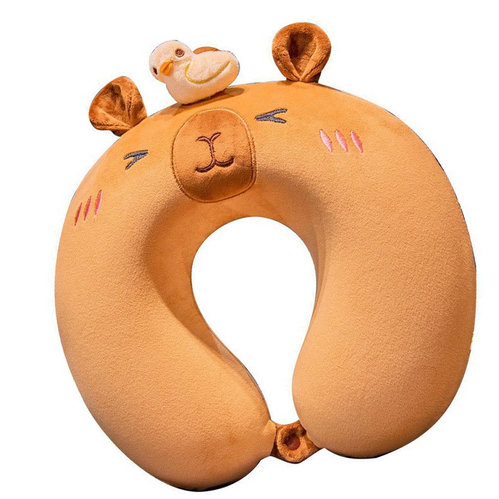 Мультяшная подушка для шеи в виде животного Милая дорожная поддержка шеи для детей Мультяшная подушка-подушка из пены с памятью для путешествий