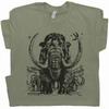 Big Wooly Mammoth T Shirt Cool Elephant T Shirt Vintage Dinosaur Graphic Tee