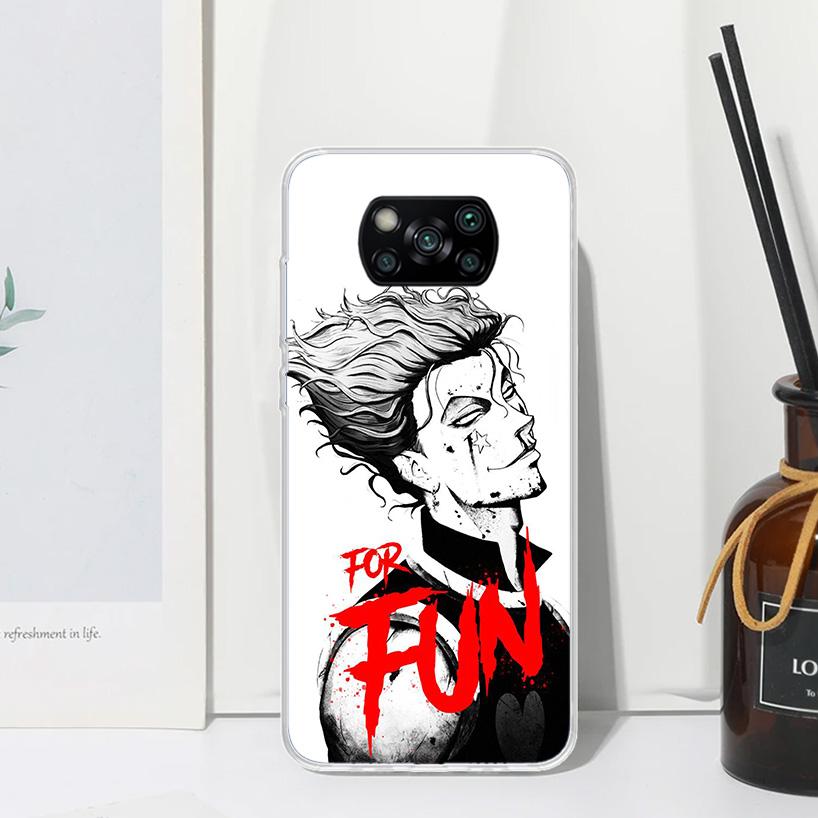 Hunter HXH Hisoka Phone Case For Xiaomi Poco X7 X6 X5 M7 M8 Pro F7 Ultra Redmi 15C 15 13C 13 12C 12 10 10C 10A Art Fundas Poco