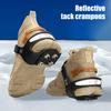 Crampons Ice Snow Traction Cleats Anti-Skid 5 Point Gripper Spikes for Walking Jogging Hiking Outdoor Winter Sports