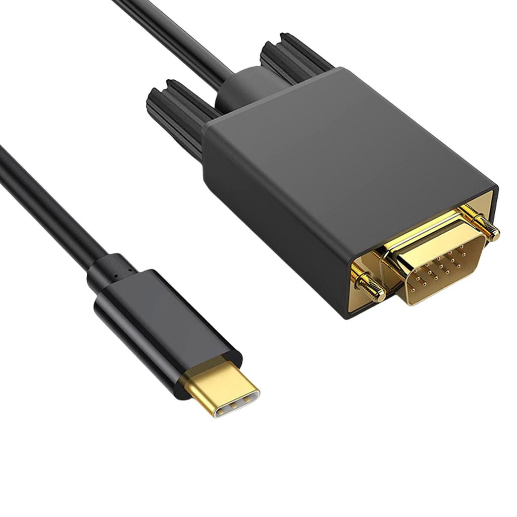 USB C To VGA Cable 31inch High Resolution Type C To VGA Male Converter Cable for Monitor and Projector