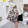 Canvas Cartoon Print Handbag Cute Printing Casual Handbag Casual Portable Canvas Bag