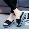 Summer Women Home Toepost Flip Flops Beach Platform Shoes