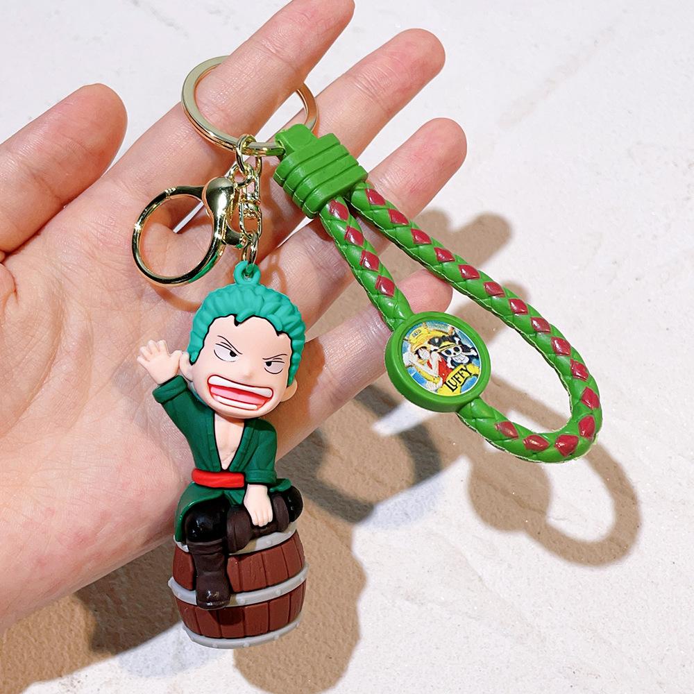 50Styles ONE PIECE Themed Keychain Cute Luffy, Roronoa Zoro, Silicone Toy Doll Key Chain Backpack Decor Small Gifts for Friend