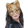 Smiffys Маска для глаз унисекс для взрослых кошек с металлическим эффектом