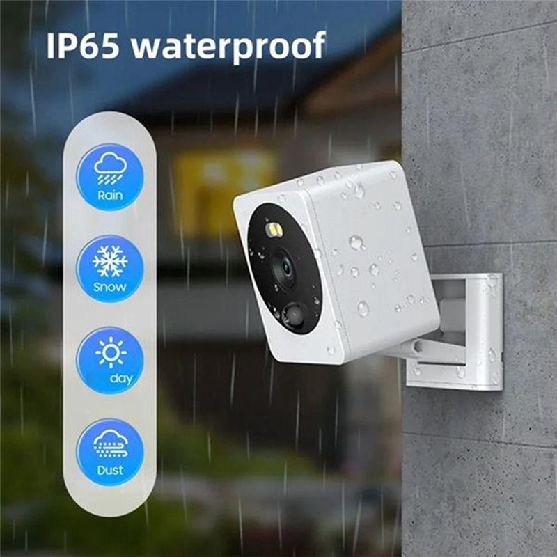 ABUO-Mini Tuya Wifi Security Camera 3MP HD Motion Detection Color Night Vision CCTV Camera Waterproof