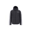 Neo Classic Three Stripes Sport Hooded Cotton Jacket for Winter Men Jacket Black GP4922