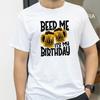 Крутая Футболка с принтом BEER ME ITS MY BIRTHDAY Мужская Повседневная мужская женская Короткий рукав Повседневные футболки Мужская дизайнерская одежда