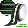 Anti Slip Traction Tape Glow In Dark Green Stripe Friction Abrasive Adhesive Non Skid Tape For Stair Tread Step Indoor Outdoor