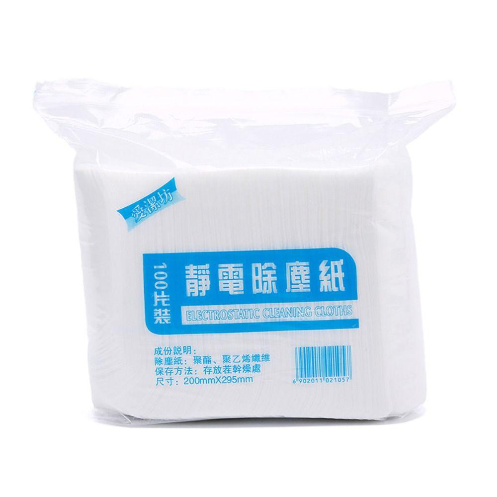 100 шт. Бумага для удаления пыли для кухонной мебели в ванной комнате, салфетка для чистки плитки, для плоской вращающейся швабры