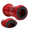 BB30 Alloy Bike Integrated Thrd Screw In Locking Bring Bottom Bracket Crankset   Accessory(Black )