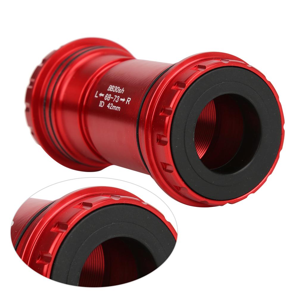 BB30 Alloy Bike Integrated Thrd Screw In Locking Bring Bottom Bracket Crankset   Accessory(Black )