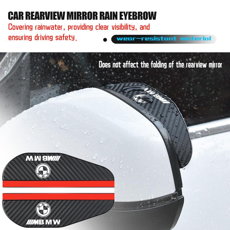 2PCS Car Rearview Mirror Rain Eyebrow Side Snow Sun Visor For BMW M Performance Alpina M3 M5 M6 X1 X3 X4 X5 G20 OF8
