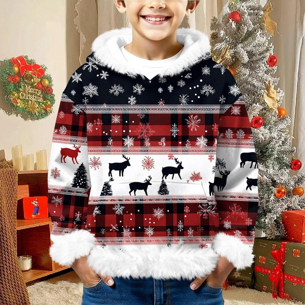 Children's Sweatshirt Girls Boys Long Sleeve Lightweight Casual Hoodie Loose Comfortable Sweatshirt