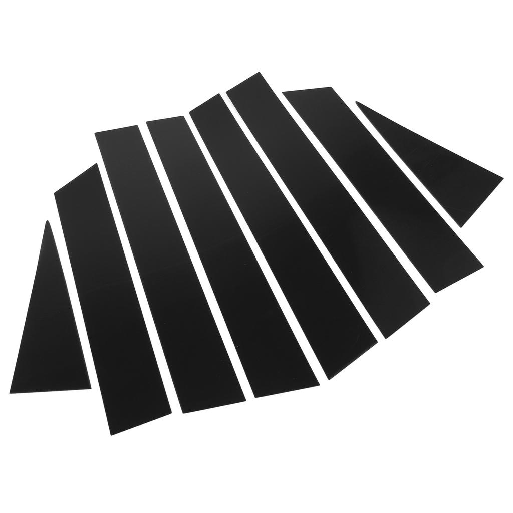 8 Pcs B Pillar Door Trim Molding Glossy Black Window Post Protector Cover for X?Trail T32 2014 To