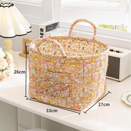 Корзина для хранения с ручками. Многофункциональная складная корзина для хранения из утолщенной ткани большой вместимости.