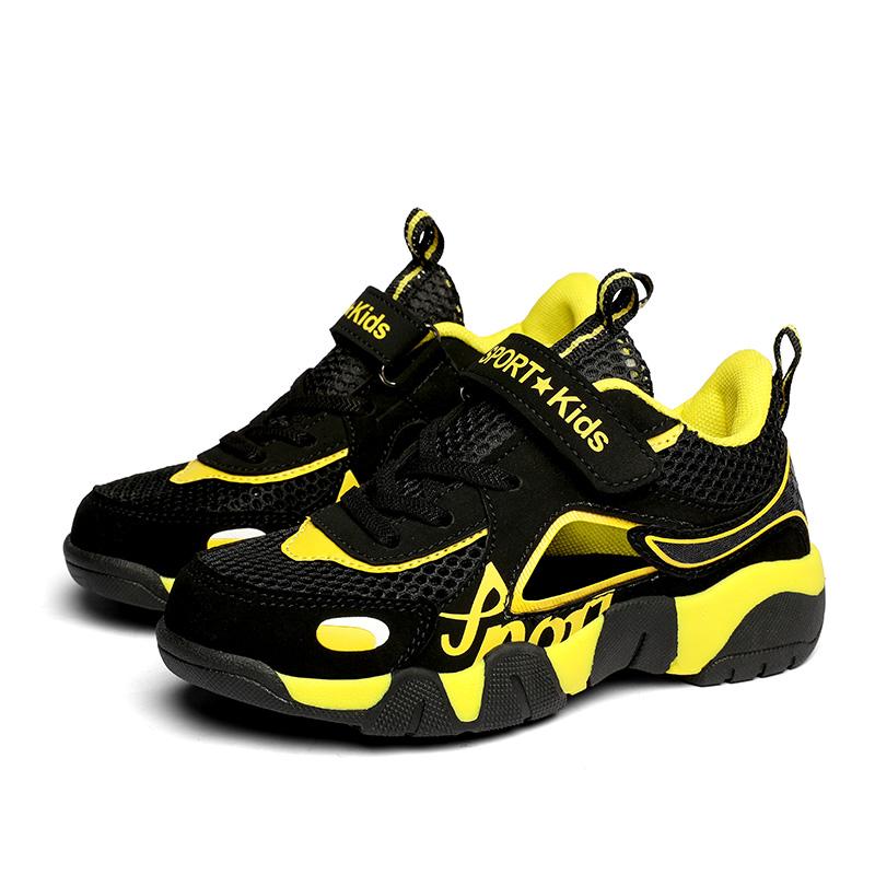 Fashion Boys Casual Shoes Summer Single Net Breathable Children Sport Shoes Leisure Trainers Rubber Kids Sneaker