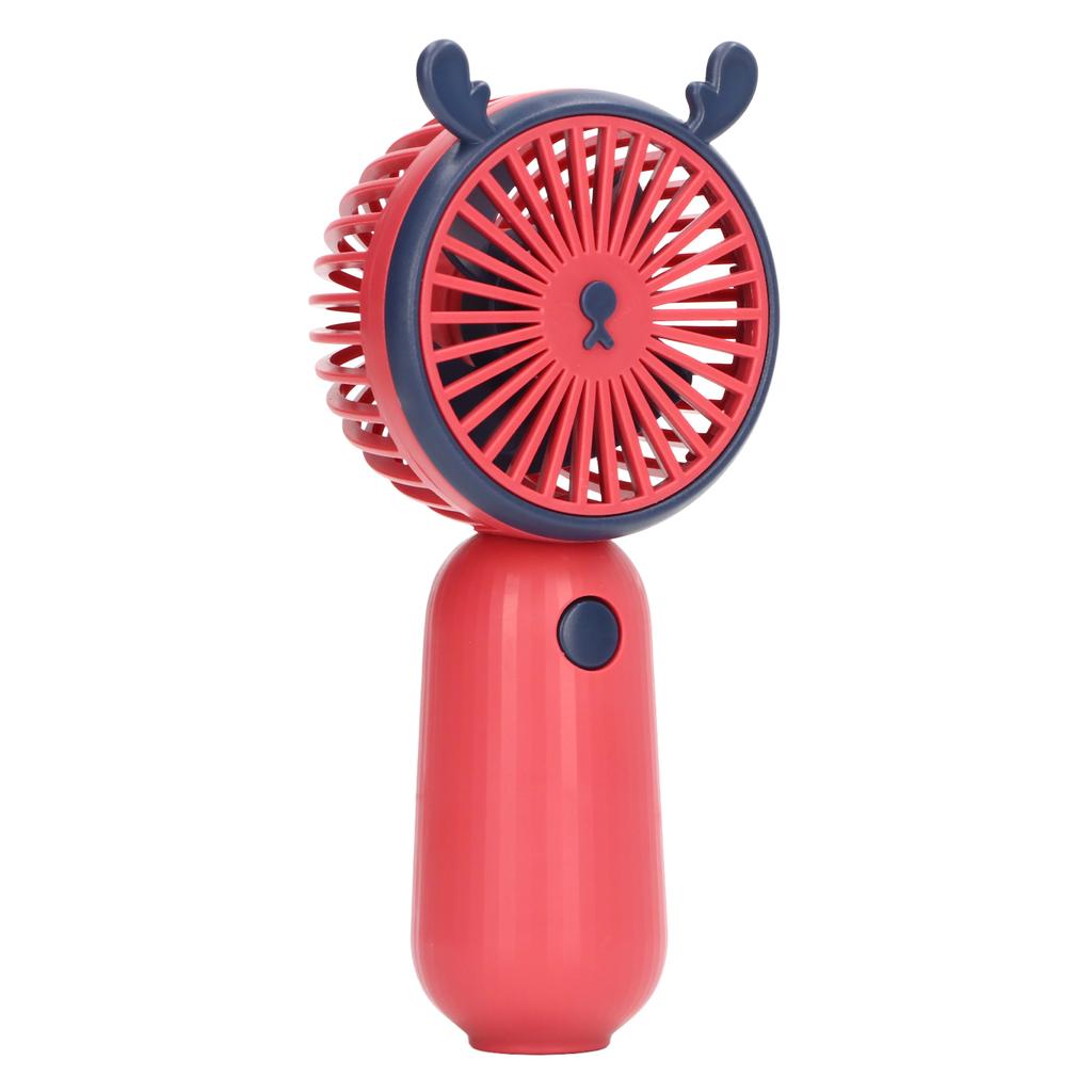 Ручной вентилятор USB зарядка портативный мини красный рог животного милый стиль работающий от батареи вентилятор для Tr