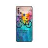 Черный ТПУ чехол для Samsung Galaxy A50 50S A30S A10 A01 A11 A21S A31 A41 A51 A71 M21 M30S S10 LITE чехол ВЕЛОСИПЕДНЫЙ СПОРТ искусство