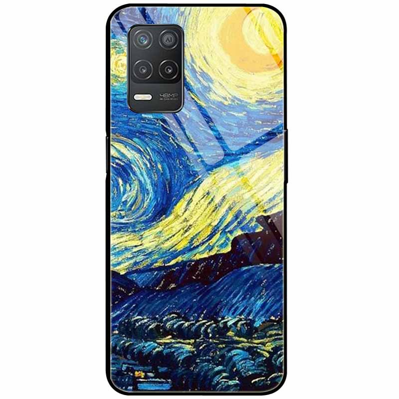 Закаленное Стекло Чехол Для Realme Narzo 30 5G Чехол Narzo30 Жесткий Защитный Задний Funda для Realme 8 5G Стекло Realme8 5G Coque Милый