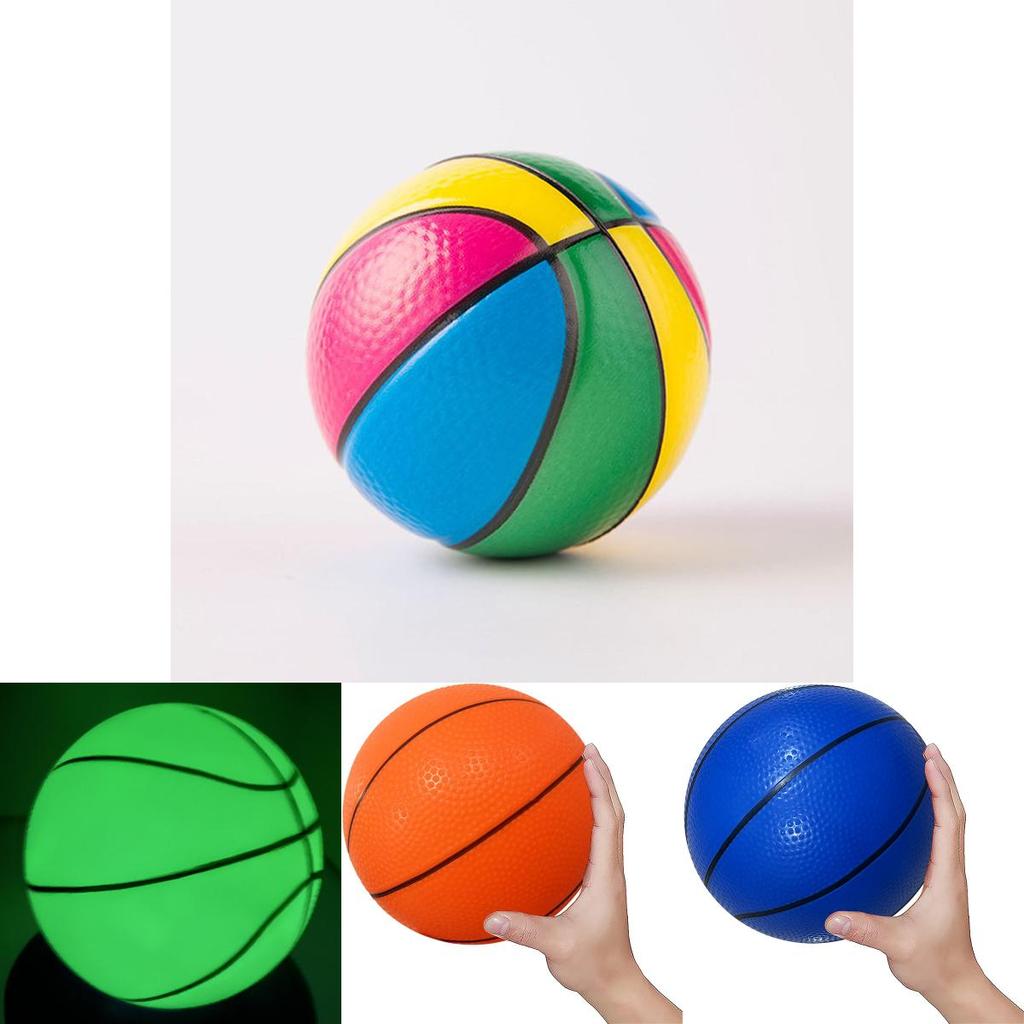 ПВХ Надувной Баскетбольный Мяч Прочный Уличный Спортивный Мяч Для Детей 18см Синий