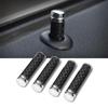 New 4PCS Universal Door Lock Pin Handle Cover Carbon Fiber Car Truck Interior Car Accessories Door Bolt Lock For BMW Benz