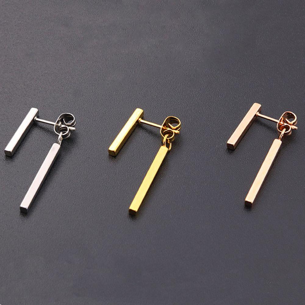 Свадебные подарки Серьги-гвоздики однотонные Корейский стиль Серьги для женщин Аксессуары для украшений Т-образные