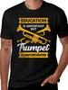 Trumpet Musician Graphic Printing Men's T-Shirt Short Sleeve Cotton Tees Funny Tops Summer Men Shirt Y2k T-shirt Unisex Clothes
