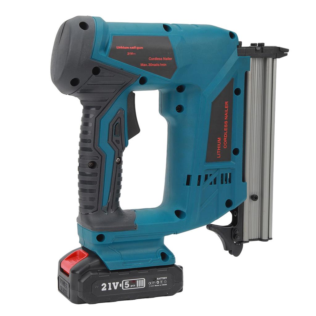 Cordless Brad Nailer Kit with Battery Charger Lithium Electric Nail Gun Binding Furniture Frames Woodworking Tools F30C