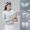 Detachable Hollow Collar White Neck Tie Accessory Fashion Shawl Decoration  Women