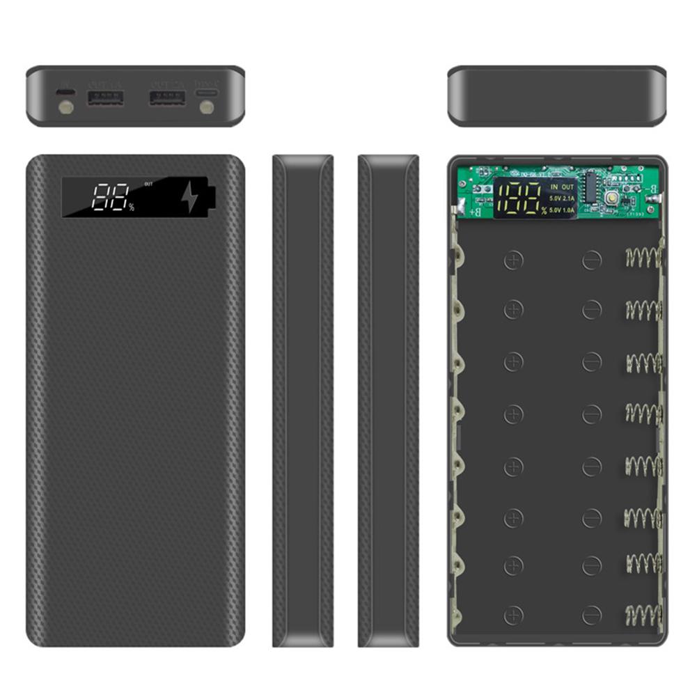 Портативный USB 18650 ЖК-дисплей DIY Mobile Power Bank Case Micro Корпус