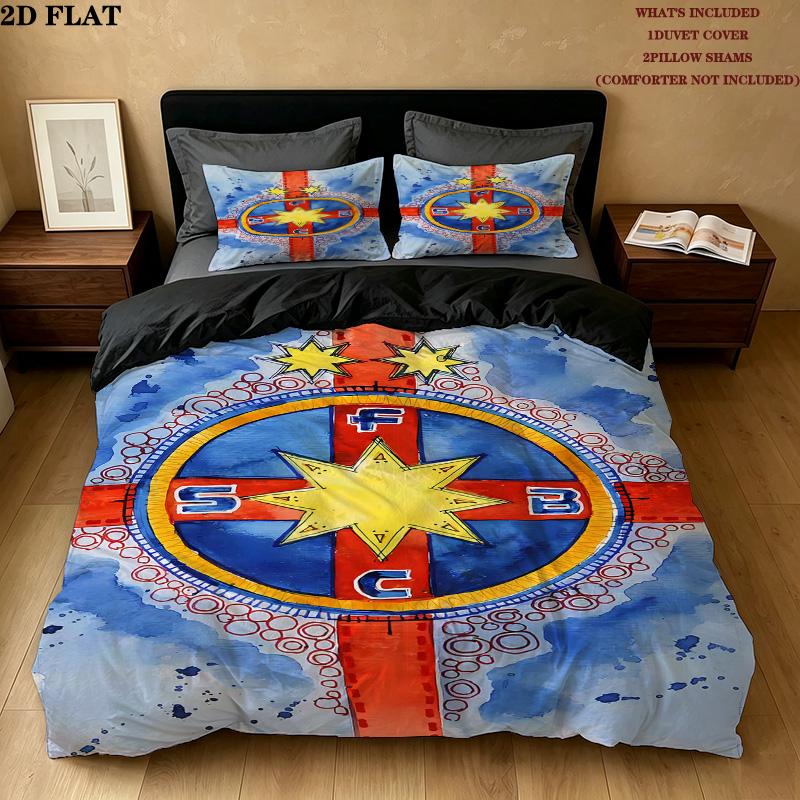 Fenerbahce Sports Clubfcsb Pattern Bedding Quilt Set Quilt Cover Pillowcase Home Birthday Gift(1 * duvet cover + 2 * pillowcase, without core)