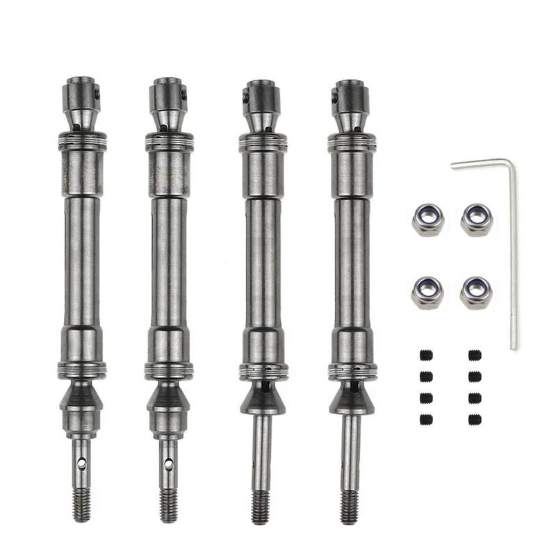 Steel CVD Front & Rear Drive Shaft Assembly Heavy Duty for 1/10 Traxxas Slash 4X4 Slash Rustler VXL Stampede 4X4 VXL Car Parts
