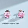 Four Prong Zircon Cartilage Earring Elegant Versatile Small Fresh Studs For Women Fashion Jewelry Accessory