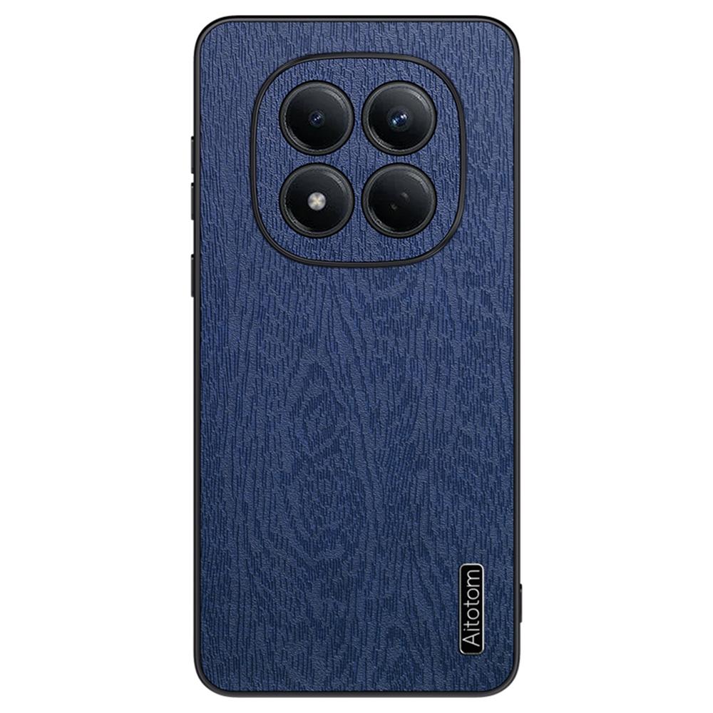 Для Xiaomi Redmi Note 15 Pro 4G (Глобальный) Чехол Текстура дерева Покрытый ПУ кожей ПК ТПУ Чехол для телефона