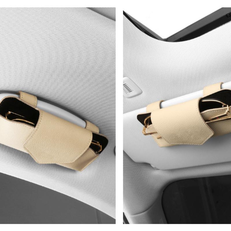 Чехол для автомобильных очков, авто солнцезащитный козырек, держатель для очков, зажим для солнцезащитных очков, держатель для карт, универсальный многофункциональный автомобильный чехол