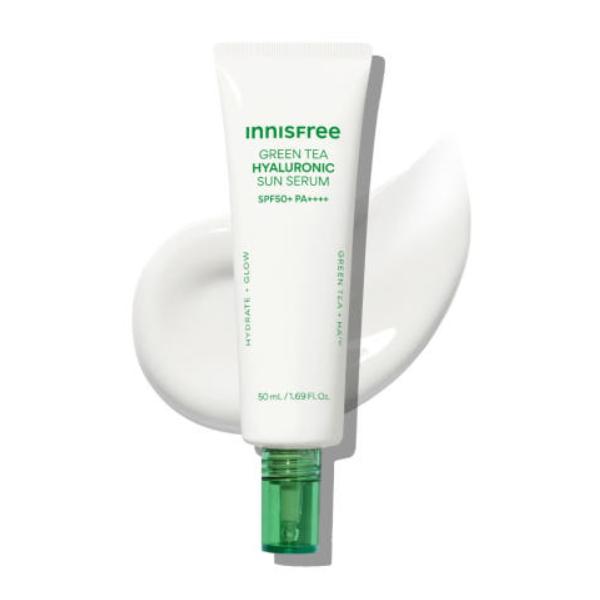 Innisfree Green Tea Hyaluronic Sun Serum SPF 50+/PA++++ 50ml (3 Options)